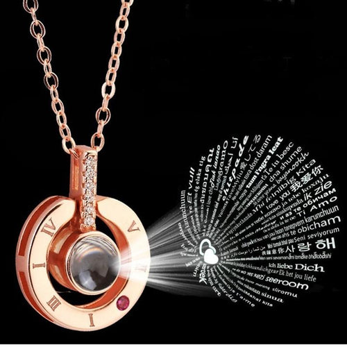 I love you Necklace in 100 languages